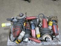 6 x Flex 4" Disc Grinders, Model L3709/115, 110V.