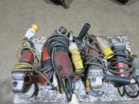 6 x Flex 4" Disc Grinders, Model L3709/115, 110V.