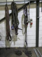 Quantity of Lifting Equipment to Include: 2 x Galvanised Jaw to Eye Turnbuckles, 2 x Chains & Assorted Length Lifting Strops