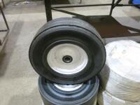8 x New/unused 17" Solid Tyres & Wheels.