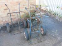 3 x Gas Bottle Trolleys.