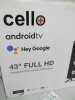 Cello 43" Android TV with Full HD, Google Assistant & Freeview Play, Model C42320G & Comes with Remote & Stand in Original Box. - 3