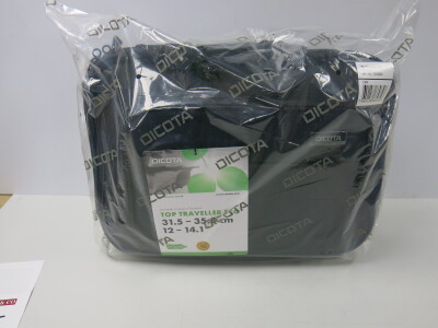 26 x New/Packaged Dicota Eco Top Traveller 12-14.1" Note Book Case.