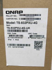 Boxed/New QNAP 8-Bay NAS Enclosure , Model TS-832PXU-4G