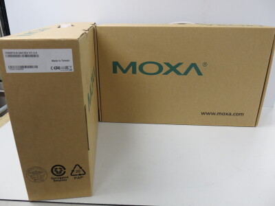 8 x Boxed/New Moxa 8 Port Terminal Server, Model CN2610-8-2AC.