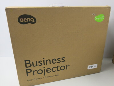 Boxed Benq Business Digital Projector, Model MS536, 0 Lamp Hours