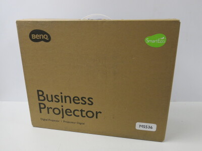 Boxed Benq Business Digital Projector, Model MS536, 0 Lamp Hours