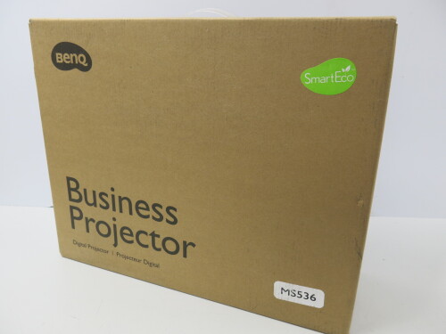Boxed Benq Business Digital Projector, Model MS536, 0 Lamp Hours