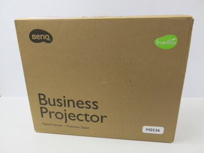 Boxed Benq Business Digital Projector, Model MS536, 8 Lamp Hours