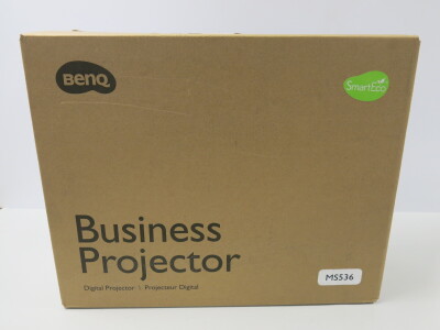 Boxed Benq Business Digital Projector, Model MS536, 22 Lamp Hours