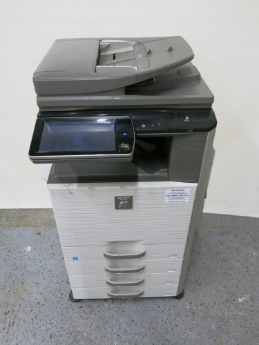 Sharp A3 Colour Multifunction Copier, Printer & Scanner, Model MX-2640. Copy Count, Black & White 483651, Colour 133839