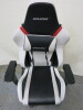 AK Racing Arctica Gaming Chair in Black & White PU Leather with Lumber Cushion. - 2