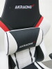 AK Racing Arctica Gaming Chair in Black & White PU Leather with Lumber Cushion. - 3