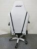 AK Racing Arctica Gaming Chair in Black & White PU Leather with Lumber Cushion. - 7