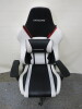 AK Racing Arctica Gaming Chair in Black & White PU Leather with Lumber Cushion. - 2