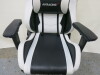 AK Racing Arctica Gaming Chair in Black & White PU Leather with Lumber Cushion. - 4