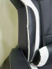 Arozzi Gaming Chair in Black & White PU Leather with Lumber Cushion. NOTE: condition of leather on seat (As Viewed/Pictured). - 6