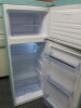 Amica Fridge Freezer in Green, Model FDR221308. Size H144 x W54 x D57cm. - 3