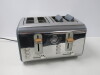 Swan Microwave Oven in Grey & Wood Style, Model SM22036GRYN & Swan 4 Slice Toaster. - 6