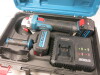 Erbauer 18v Cordless 4" Grinder, Model EAG18-Li with Carry Case, Charger & 2 x Batteries. - 2