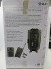 Boxed QTX Portable Powered PA Unit with 15" Speaker, Model QR15PA. Comes with 2 x VHF Wireless Microphones & IR Remote. - 2