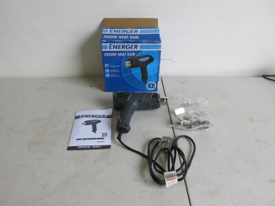 Energer Heat Gun, Model ENB467HTG. Comes in Original Box, Appears Unused.