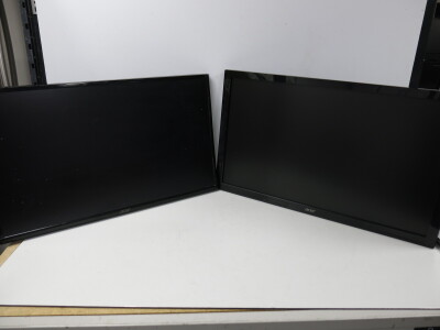 8 x Acer Monitors to Include: 4 x KA240HQ & 4 x EK240Y. Note: require 12v power supplies & stands.