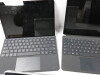 3 x Microsoft Surface Go 2, Core M3-81007, 8GB HDD, 128GB Storage. Comes with 2 x Keyboards. Note: requires operating systems, power supplies & 1 has cracked screen. - 4