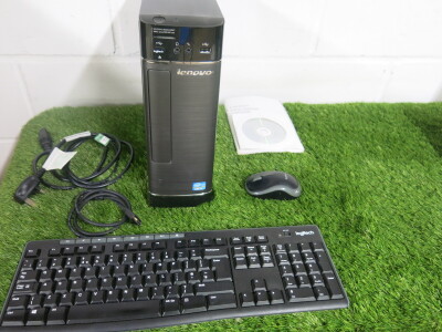 Lenovo H520 Series Desktop PC, Model 2561,(HDD Removed). Comes with User Guide, Wireless Keyboard & Mouse.