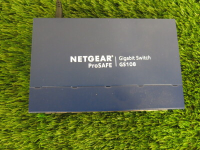 Netgear Pro Safe Gigabit Switch, Model GS108. Comes with Power Supply.