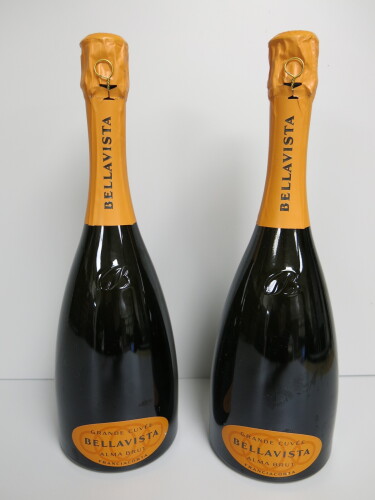 2 x Bottles of Franciacorta Bellavista Grande Cuvee Alma Brut, 750ml.