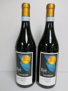 2 x Bottles of G.D. Vajra Langhe Freisa Kye Red Wine, 2018, 750ml.