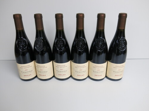 6 x Bottles of Domaine Des Genets Vacqueyras Red Wine, 2020, 750ml,