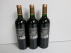 3 x Bottles of La Legende Fonreaud Haut Medoc, Red Wine, 2015, 750ml. - 3