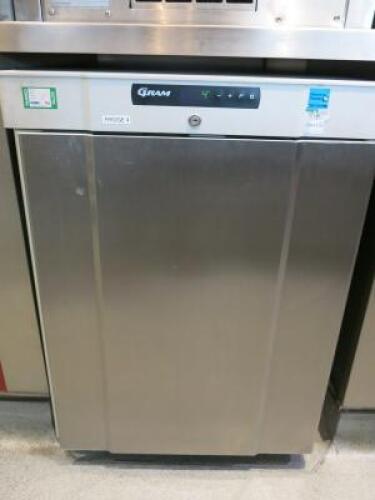 Gram K210 RG 3N Stainless Steel Undercounter Fridge