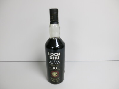 Bottle of Loch Dhu 'The Black Whiskey' Single Malt Scotch, Aged 10 Years, 70cl, From the Mannochmore Distillerey.