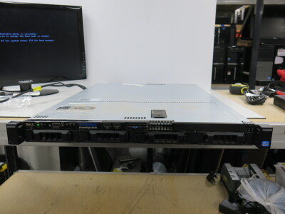 Dell Poweredge R420 Server, Running Two 2.20 GHz Six-Core Intel Xeon Processors. System Memory Size 24GB. NOTE: no HDD. 