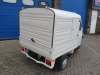 Piaggio Ape 50 Three Wheeler Tuk Tuk Style Van In Cream. Mileage 6km, Petrol, 50cc, 16Amp Electric Hook Up, Conversion to Rear for Coffee Machine or Other Equipment. NOTE: Fuel tank not fitted, requires keys & appears unregistered with no documents. - 2