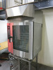 Retigo Blue Vision Electric 10 Grid Combination Oven, Model 2E1011IA,S/N 483212107, DOM 07/2021, 3 Phase. Comes with Vision Vent 2F Condensation Hood, Model 0610, S/N 02462108. Comes with Stainless Steel Oven Stand. - 3