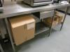 7 x Assorted Stainless Steel Prep Tables - 4