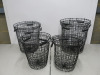 8 x Assorted Sized Wire Merchandise Display Baskets to Include: 4 x Large & 4 x Medium.