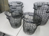 8 x Assorted Sized Wire Merchandise Display Baskets to Include: 4 x Large & 4 x Medium. - 4