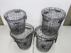 8 x Assorted Sized Wire Merchandise Display Baskets to Include: 4 x Large & 4 x Medium. - 5