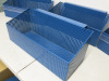 8 x Metal Storage Merchandise Containers in Blue, Size H20 x W50 x D27cm. - 5