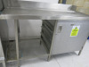 Winterhalter Run-through Dishwasher, Year 2014. Comes with In or Out Stainless Steel Table with Door & Space for 4 Glass Washer Trays. Comes with 2 Trays. - 11