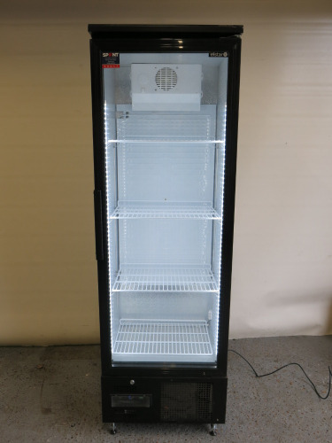 Elstar Single Door Upright Bottle Cooler, Model EM300B, Size H188 x W60 x D52cm. Comes with Keys & Manual.