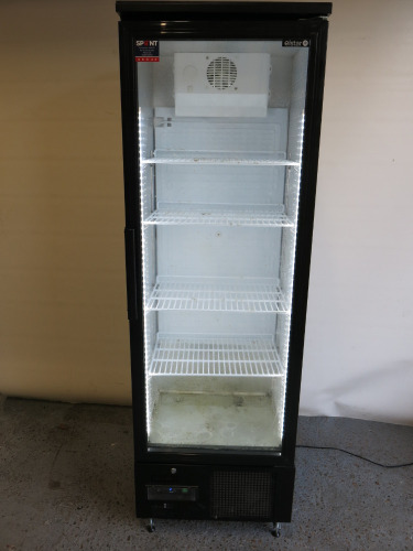 Elstar Single Door Upright Bottle Cooler, Model EM300B, Size H188 x W60 x D52cm. Comes with Keys & Manual.