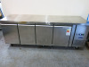 Atosa Stainless Steel 4 Door Counter Fridge, Model EPF3442GR DOM, 08/2020, Size H85 x W223 x D70cm.