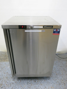 Blizzard Stainless Steel Undercounter Fridge, Model BZ-UCR140, Size H82 x W60 x D60cm.