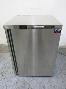 Blizzard Stainless Steel Undercounter Freezer, Model BZ-UCF140, Size H82 x W60 x D60cm.